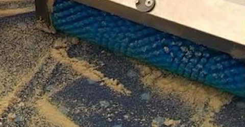Absorbent compound carpet cleaning